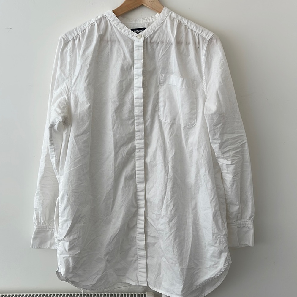 White button down tunic